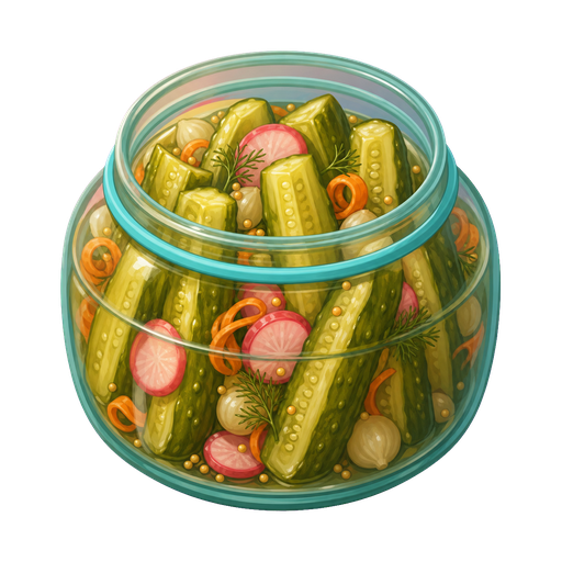 Garden Pickle Jar
