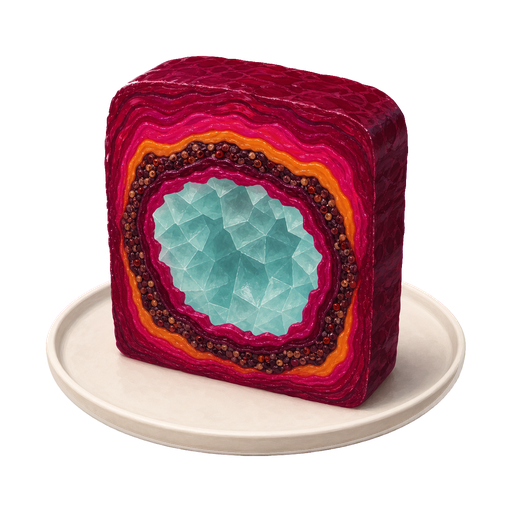 Glitterworld Geode Beet Terrine