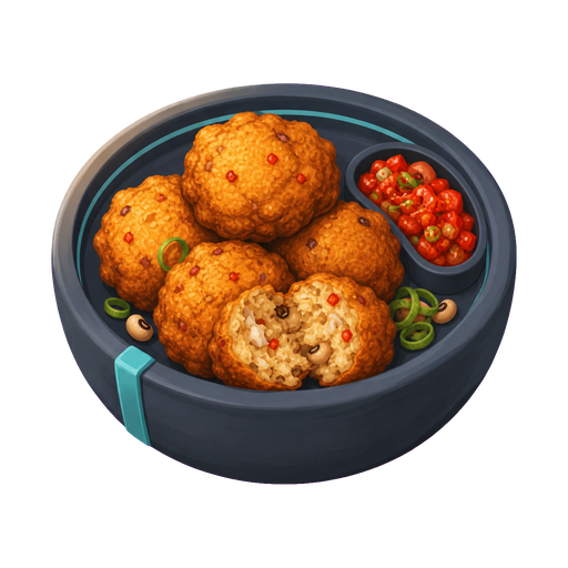 Nigerian Akara Pepper Fritters