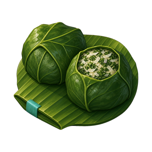 Pacific Taro-Leaf Coconut Parcels