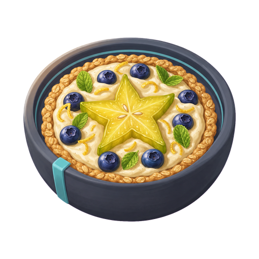 Starfruit Custard Tart