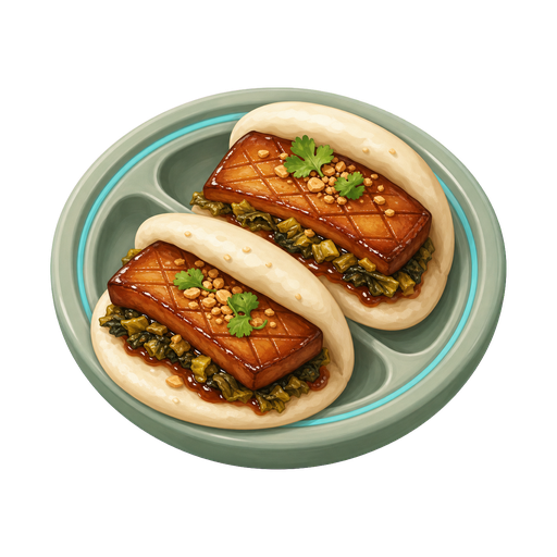 Taiwanese King-Oyster Gua Bao